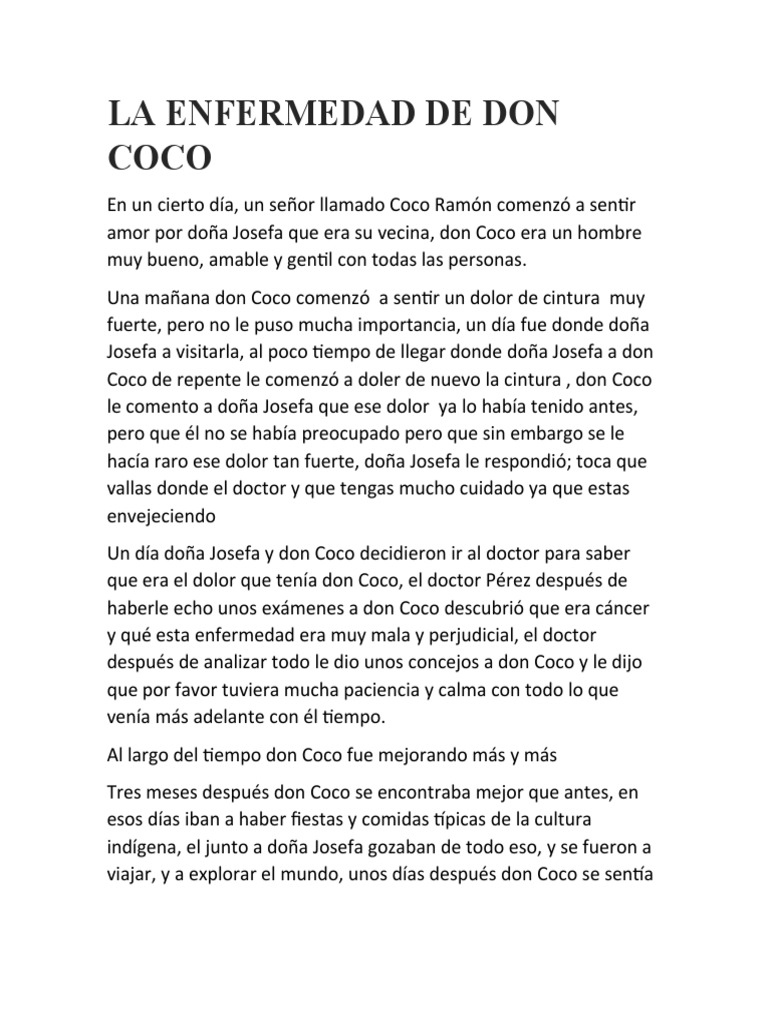 La Enfermedad de Don Coco | PDF