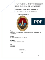 Informe N°01 Seguridad y Reconocimientos de Equipos de Laboratorio