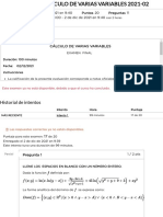 jEXAMEN FINAL - CÁLCULO DE VARIAS VARIABLES 2021-02 - 268363 - CÁLCULO DE VARIAS VARIABLES - 2021-02 - FC-PREIAM03A1T