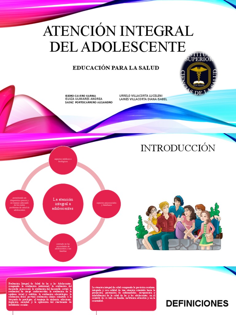 ATENCIÓN INTEGRAL DEL ADOLESCENTE - Trabajo | PDF | Adolescencia