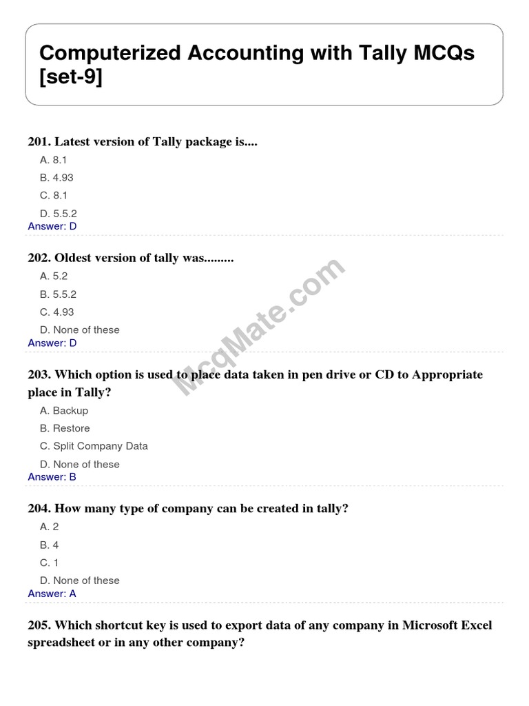 Computerized Accounting With Tally Set 9 PDF Bookkeeping Accounting
