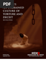 Shin Bet - An Ingrained Culture of Torture and Deceit