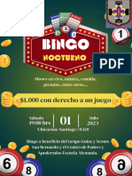 Afiche 1 - Bingo 01 de Julio