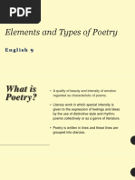 1.4 Elements and Types of Poetry