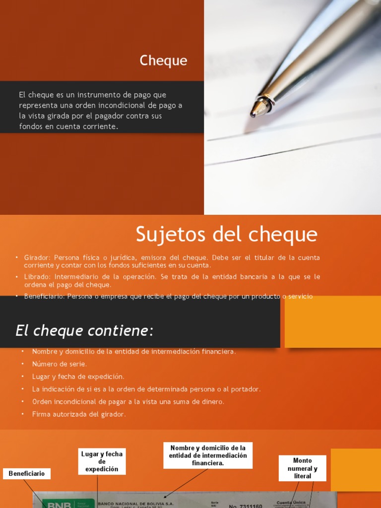 Actividad 5 Cheque Del Grupo 2 | PDF | Cheque | Bancos