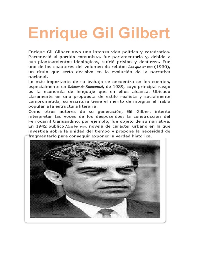 Enrique Gil Gilbert | PDF