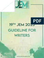 JEM Guideline For Writers 2023