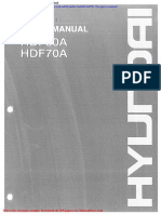 Hyundai Forklift Hdf50 70a Parts Manual
