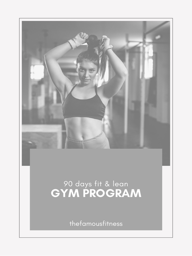 Female Gym Workout Plan PDF