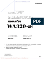 Komatsu Wa320 5h Shop Manual