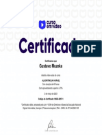 Certificado em ALGORITMOS