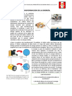 Fiche de Transformacion de La Energía