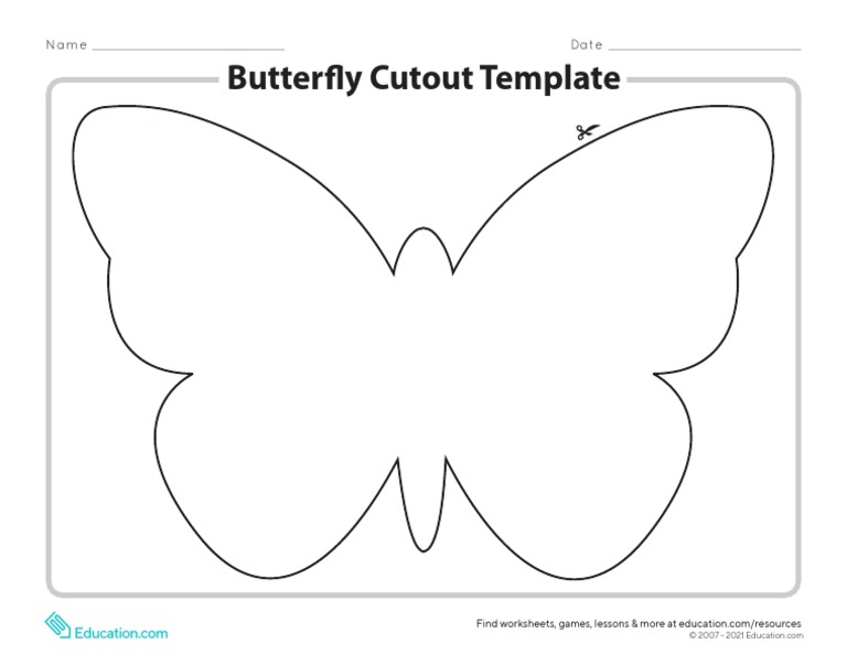 Butterfly Cutout Template | PDF