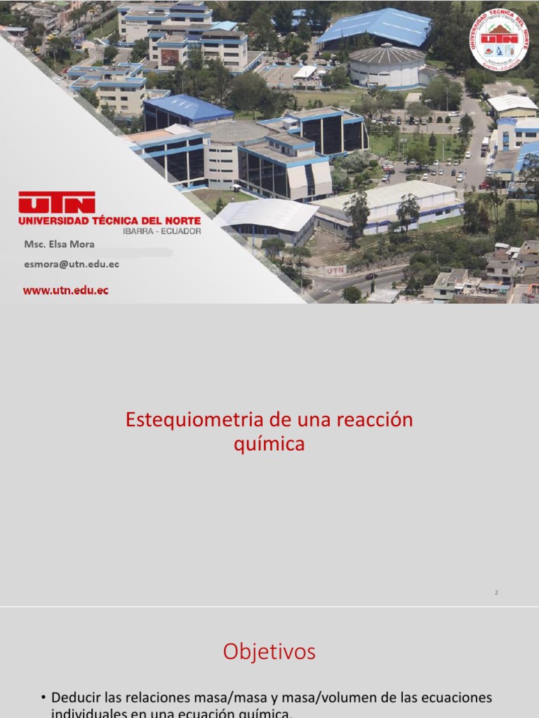 Estequiometria De Las Reacciones