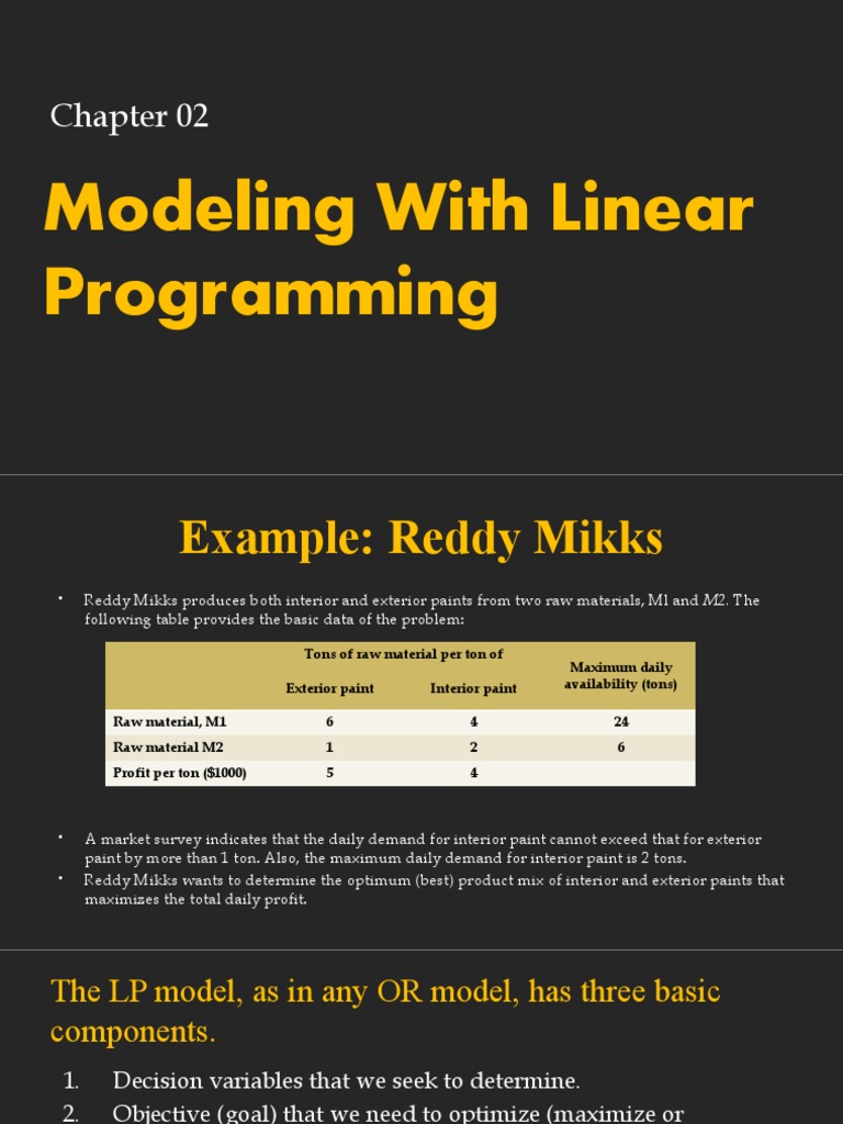 CH 02 Modeling With Linear Programmin | PDF | Mathematical Optimization ...