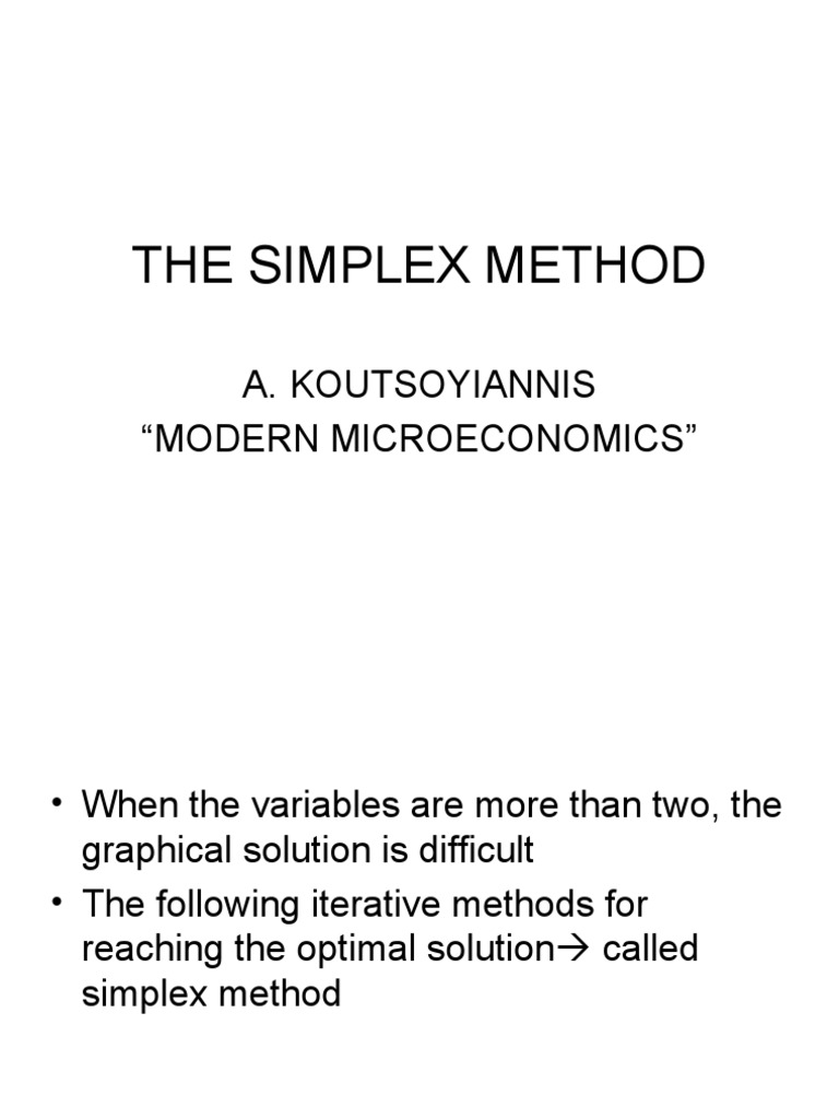 Optimasi_Simplex Method | PDF | Numerical Analysis | Mathematics