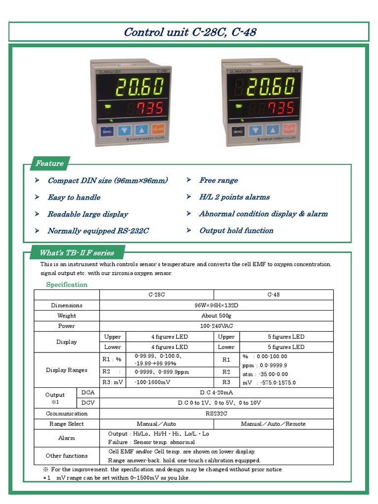 Brochure C 28C C 48 Rev.0 | PDF | Physical Sciences | Manufactured Goods