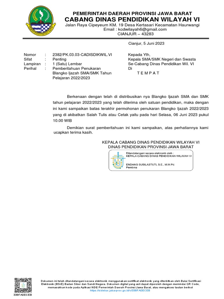 2382Batas Akhir Permohonan Penukaran Ijazah Sma Smk 2023 05062023