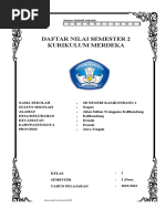 Roster Pelajaran SD Merdeka 2025 | PDF