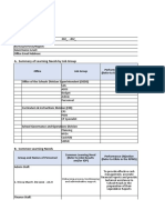 Learning Plan Template For Field