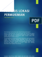 Analisis Lokasi Permukiman