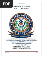 B.sc. (IT) 3 Years Syllabus 2022