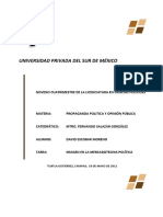 Tarea Mercadotecnia Política