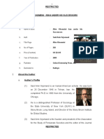 Book Analysis - Iran After Khomeni