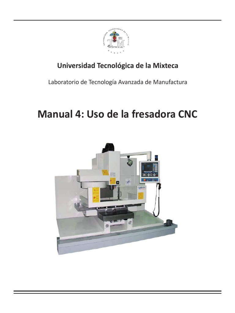 MANUAL 4 - Fresadora CNC | PDF