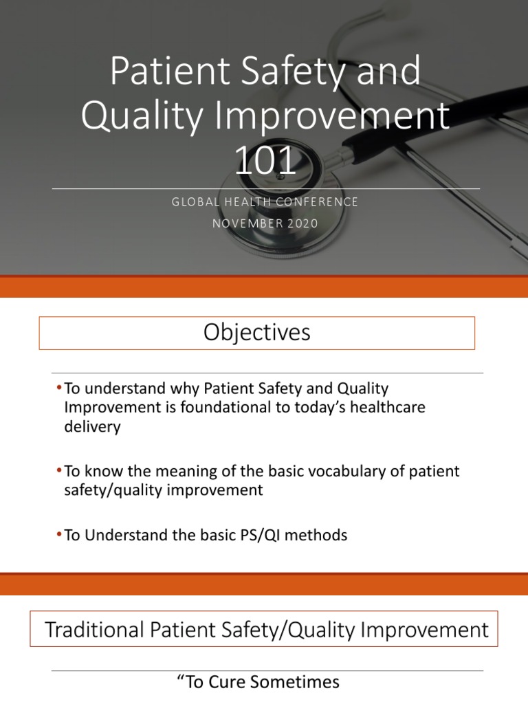 Patient Safety and Quality Improvement 101 | PDF | Patient Safety ...