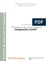 Politicas de Suelo para La Integracion Social