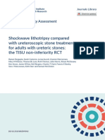 Shockwave Lithotripsy Compared With Ureteroscopic Stone Treatment For Adults With Ureteric Stones: The TISU Non-Inferiority RCT