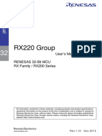 RX220 Group User's Manual - Hardware