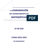 Programacion 2ESO Matematicas - IES Aguadulce (Almeria)