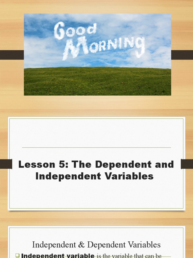Understanding Variables in Experiments | PDF
