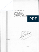 Design of A High Speed Grinding Machine