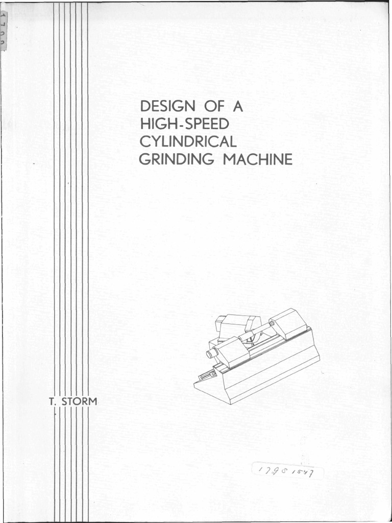 High-Speed Cylindrical Grinding Machine Design | PDF | Grinding ...