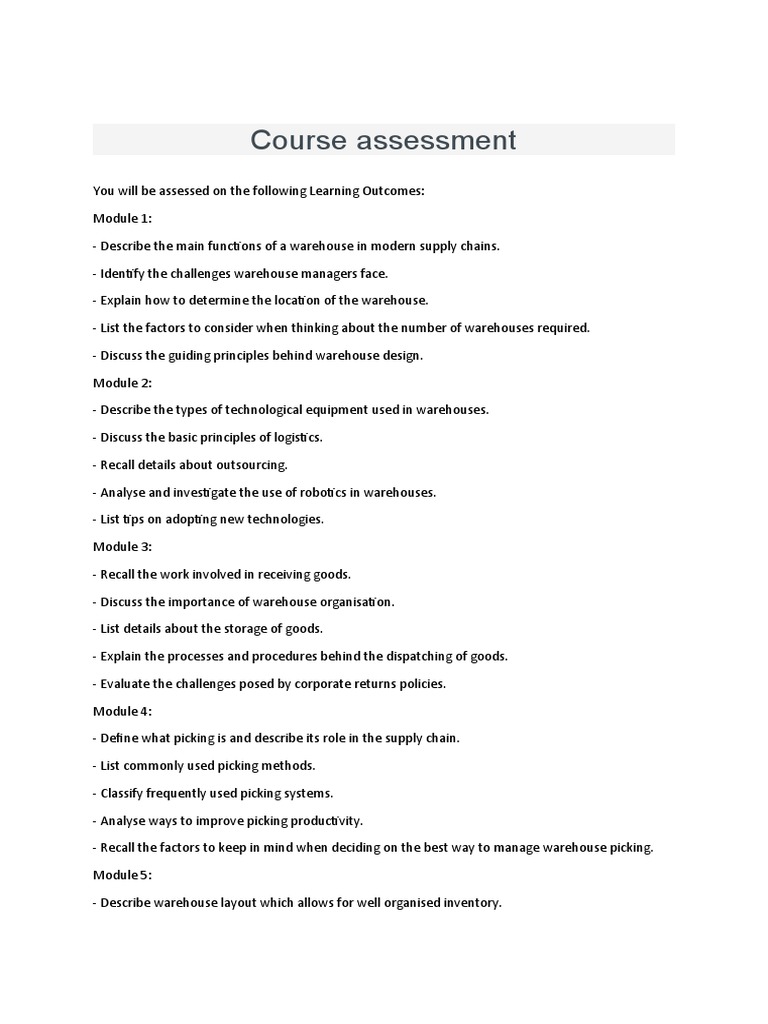 course-assessment-download-free-pdf-warehouse-inventory