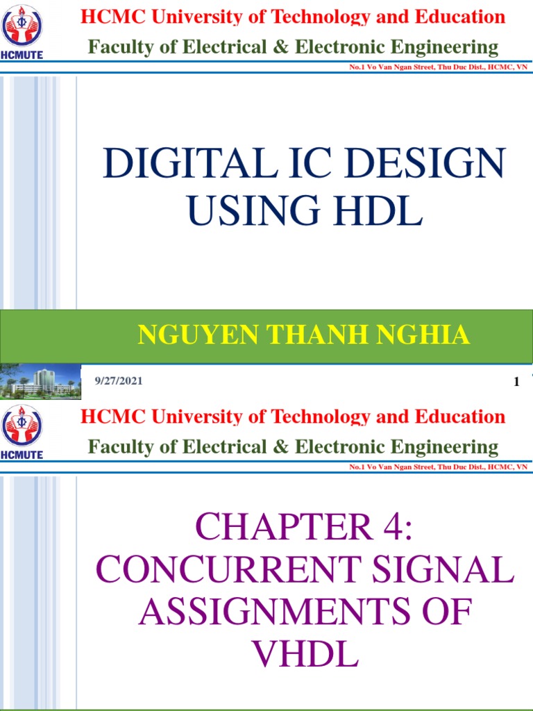 Chapter 4 - Concurent Signal Assignments of VHDL | PDF | Vhdl ...