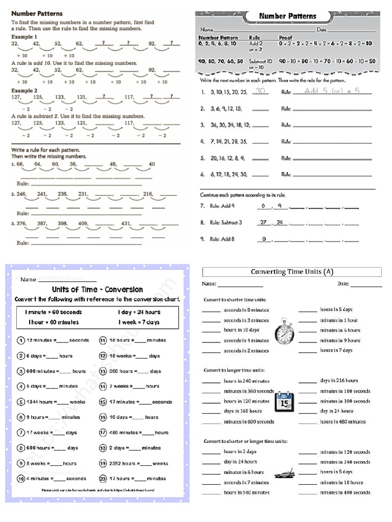 Conversion of time pdf