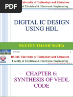 Chapter 6 - Synthesis of VHDL Code