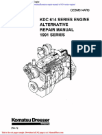 Komatsu Repair Manual of 614 Series Engine