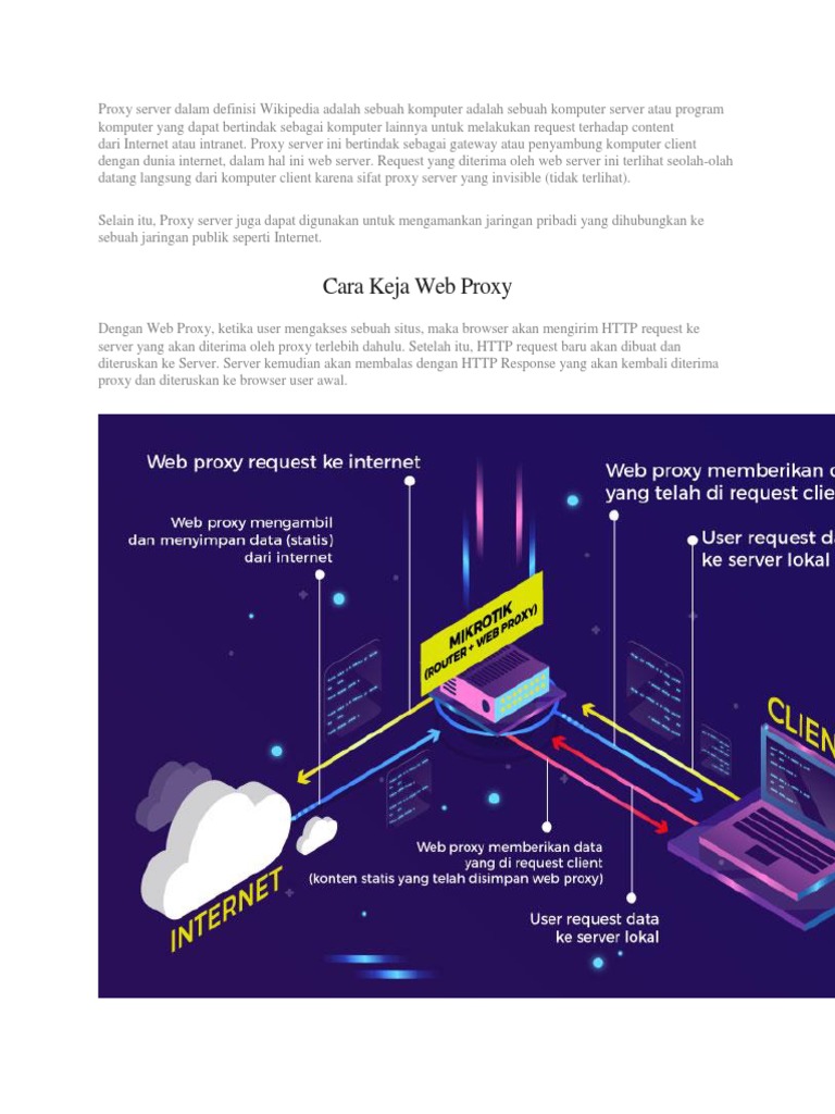 Panduan Web Proxy di MikroTik | PDF | Komputer