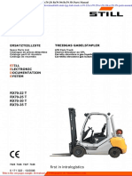 Still Steds LPG Fork Truck Rx70 22t Rx70 25t Rx70 30t Rx70 35t Parts Manual