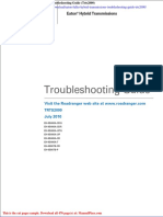 Eaton Fuller Hybrid Transmissions Troubleshooting Guide Trts2000