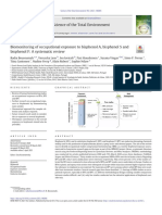 Biomonitoring of BPA in Occupational Workers