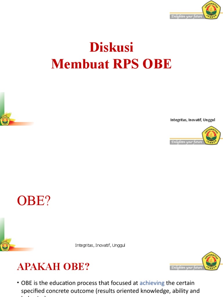 Membuat RPS Berbasis OBE yang Efektif | PDF