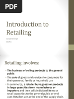 Introduction To Retailing