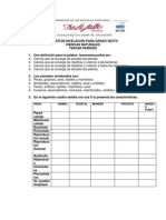 Nivelacion Ciencias Tercer Periodo Sextos