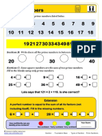 Number - Types of Number - Prime Numbers - Us